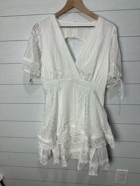 NWT White Lulus Dress Size Large